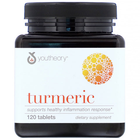 Youtheory, Turmeric, 120 Tablets