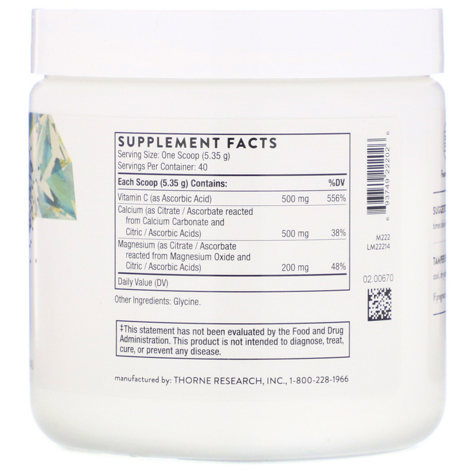 Thorne Research, Cal-Mag Citrate, Effervescent Powder, 7.5 oz (214 g)