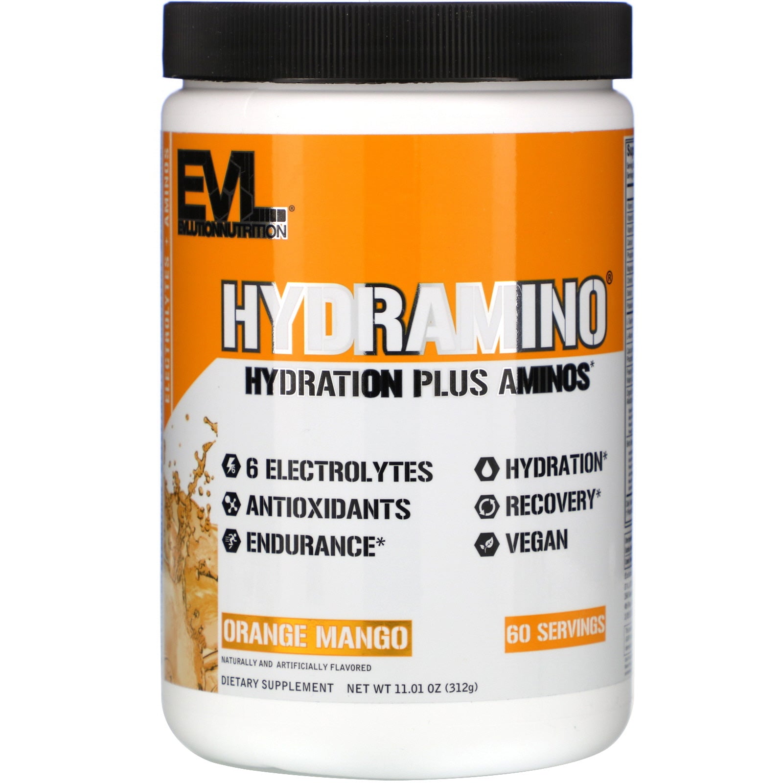 EVLution Nutrition, Hydramino, Orange Mango, 11.01 oz (312 g)