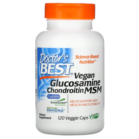 Doctor's Best, Vegan Glucosamine Chondroitin MSM, 120 Veggie Caps