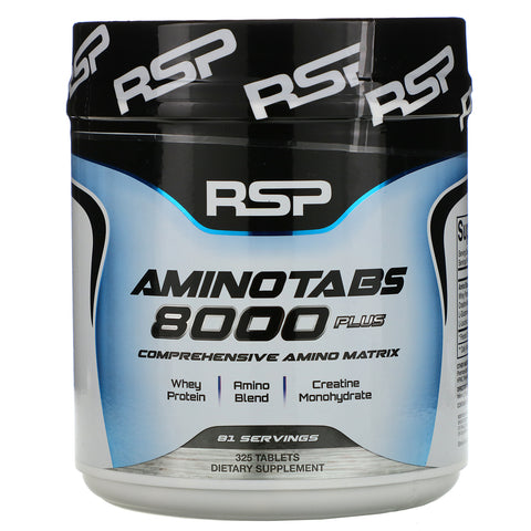 RSP Nutrition, AminoTabs 8000 Plus, 325 Tablets