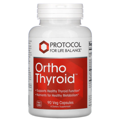 Protocol for Life Balance, Ortho Thyroid, 90 Veg Capsules