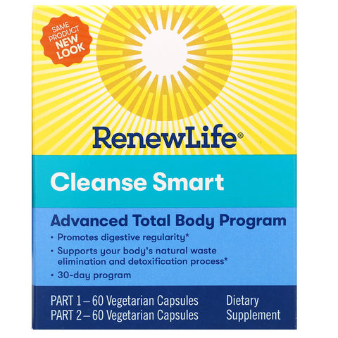 Renew Life, Cleanse Smart, 2 Bottles, 60 Vegetarian Capsules Each