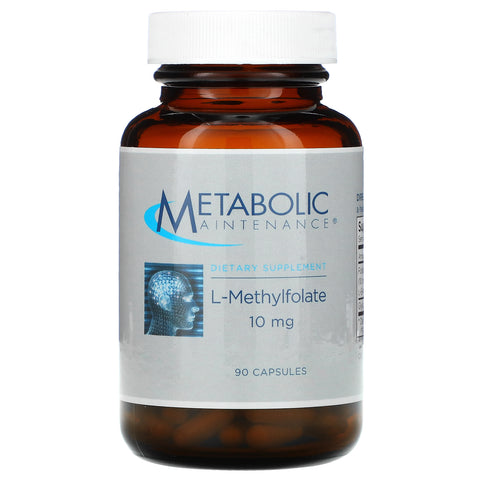 Metabolic Maintenance, L-Methylfolate, 10 mg, 90 Capsules