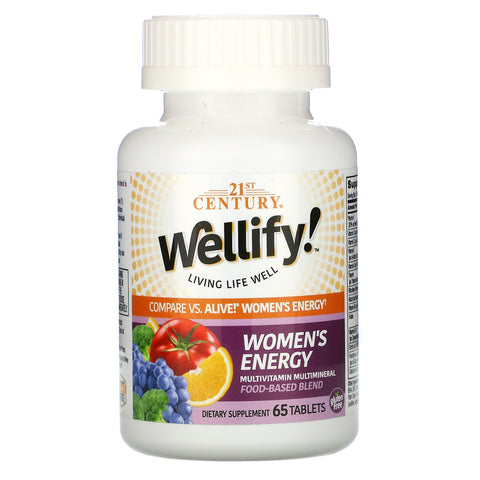 21st Century, Wellify! Women's Energy, Multivitamin Multimineral, 65 Tablets