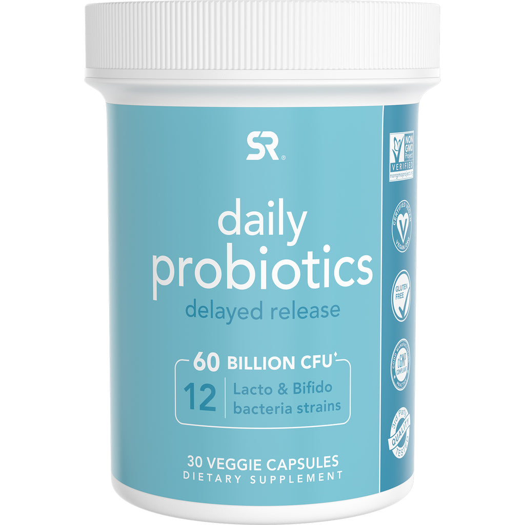 Sports Research, Daily Probiotics Delayed Release, 60 Billion CFU, 30 Veggie Capsules