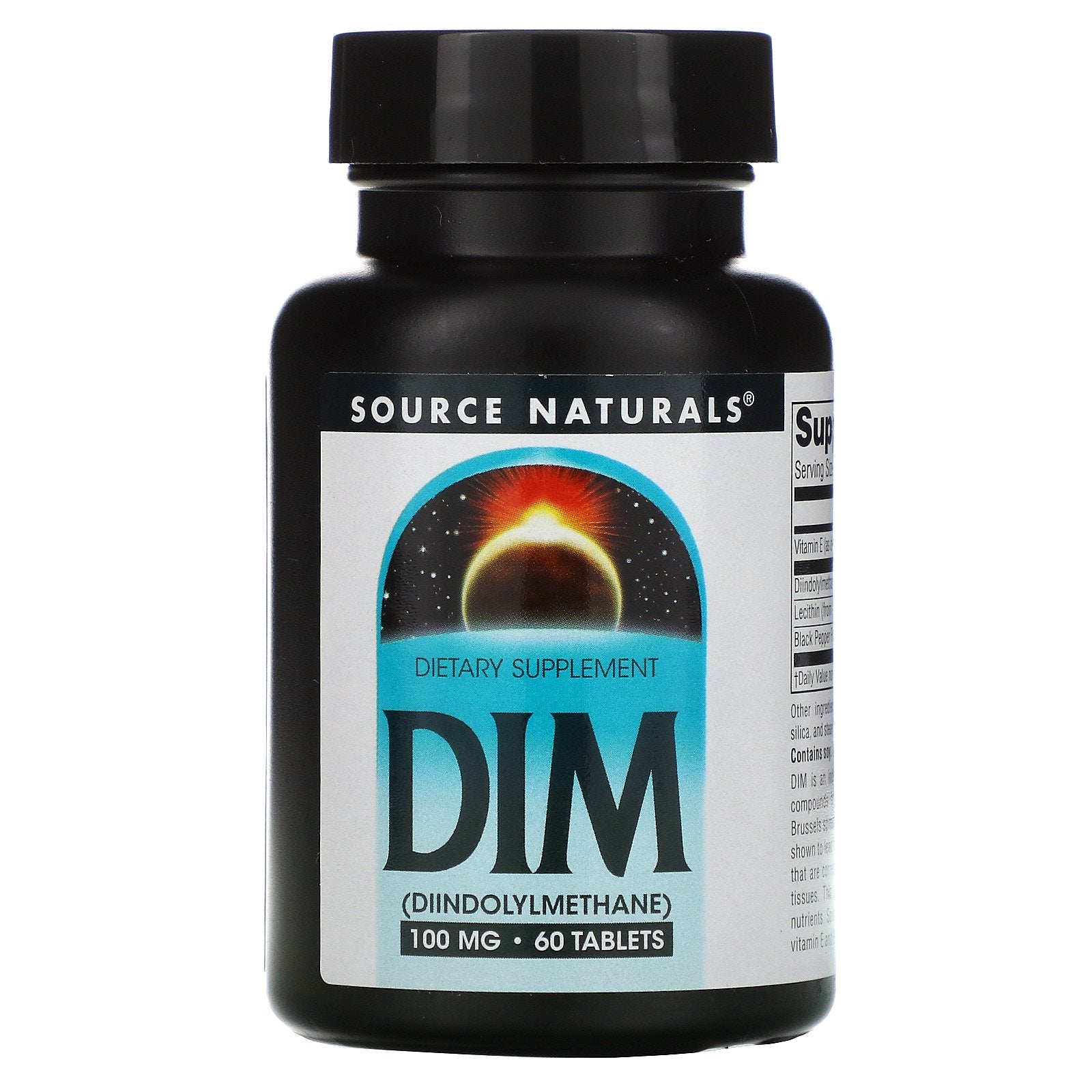 Source Naturals, DIM, 100 mg, 60 Tablets