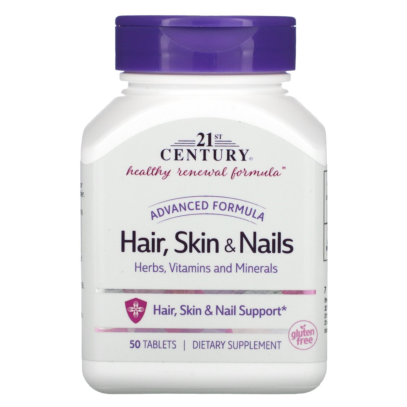 21st Century, Hair, Skin & Nails, Advanced Formula, 50 Tablets