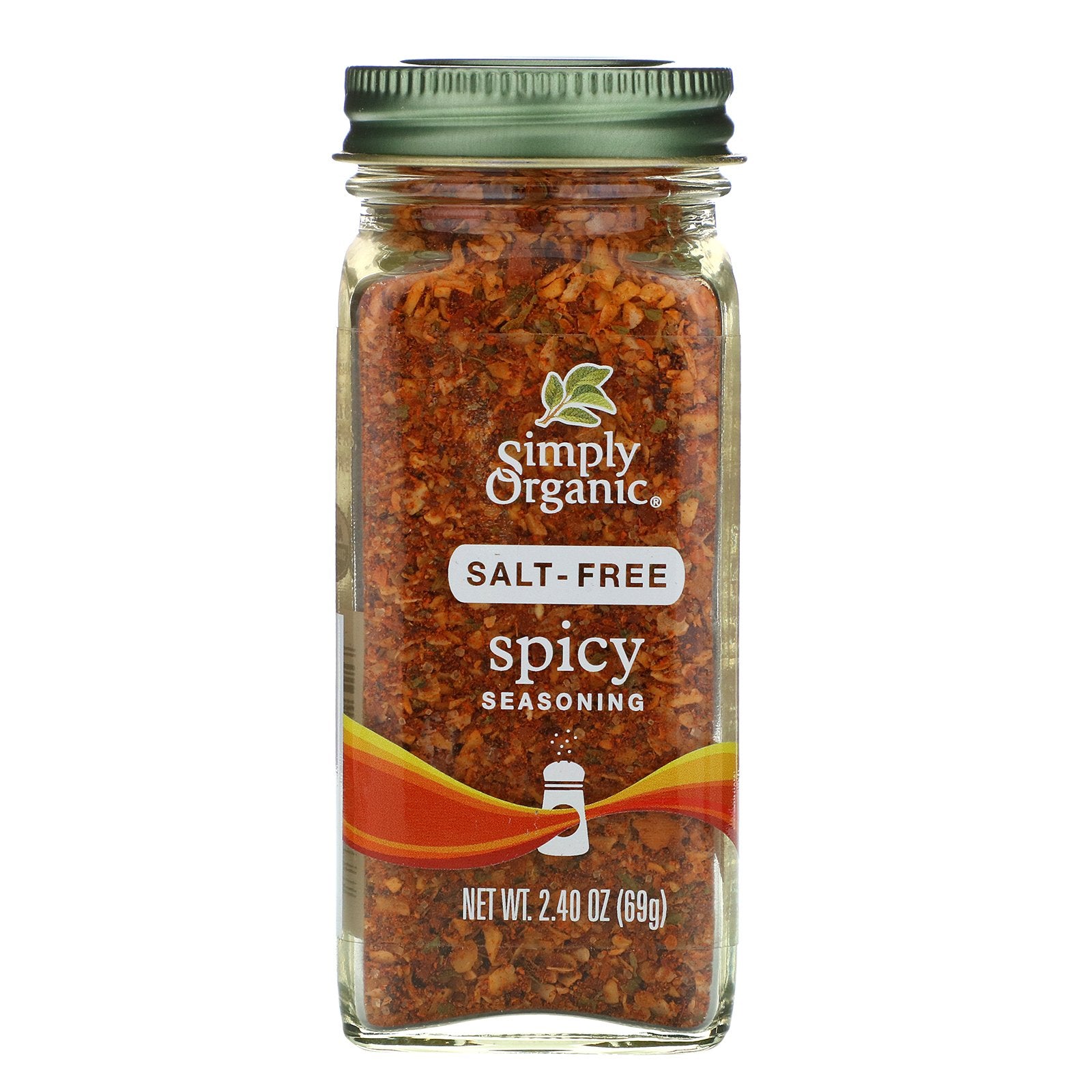 Simply Organic, Spicy Seasoning, Salt-Free, 2.40 oz (69 g)