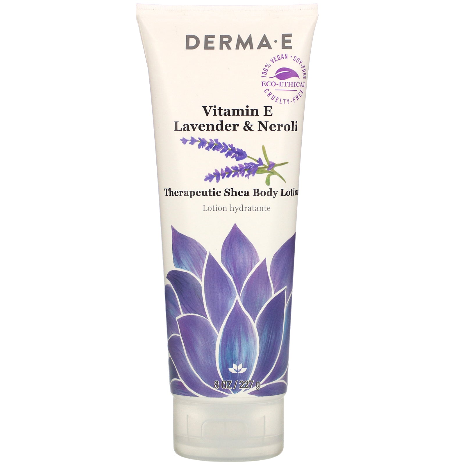 Derma E, Vitamin E Therapeutic Shea Body Lotion, Lavender & Neroli, 8 oz (227 g)