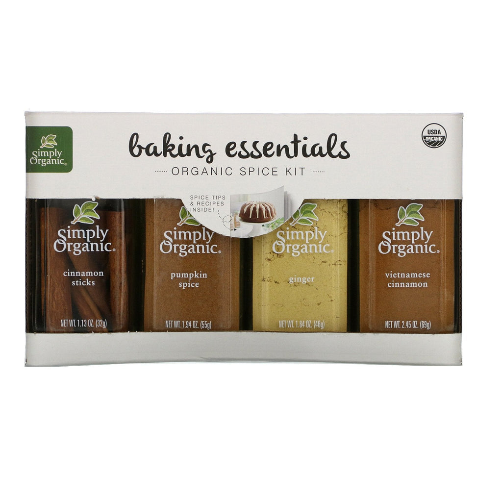 Simply , Baking Essentials,  Spice Kit, Variety Pack, 4 Spices