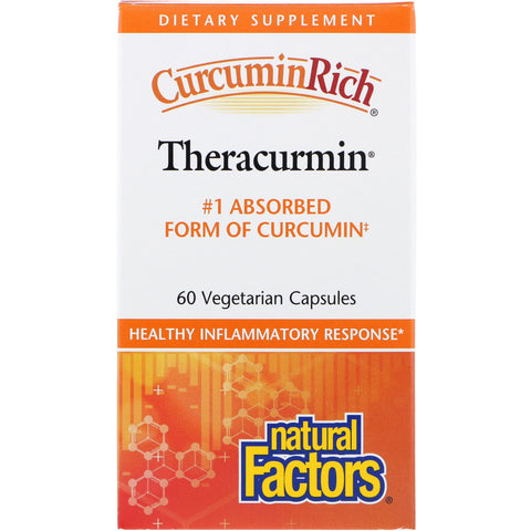Natural Factors, CurcuminRich, Theracurmin, 60 Vegetarian Capsules