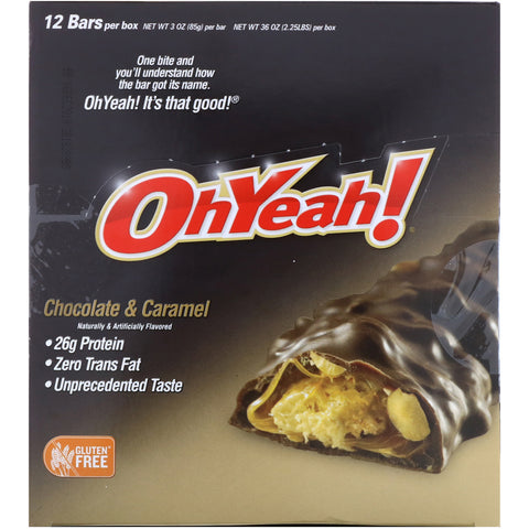 One Brands, Protein Bars, Chocolate & Caramel, 12 Bars, 3 oz (85 g)