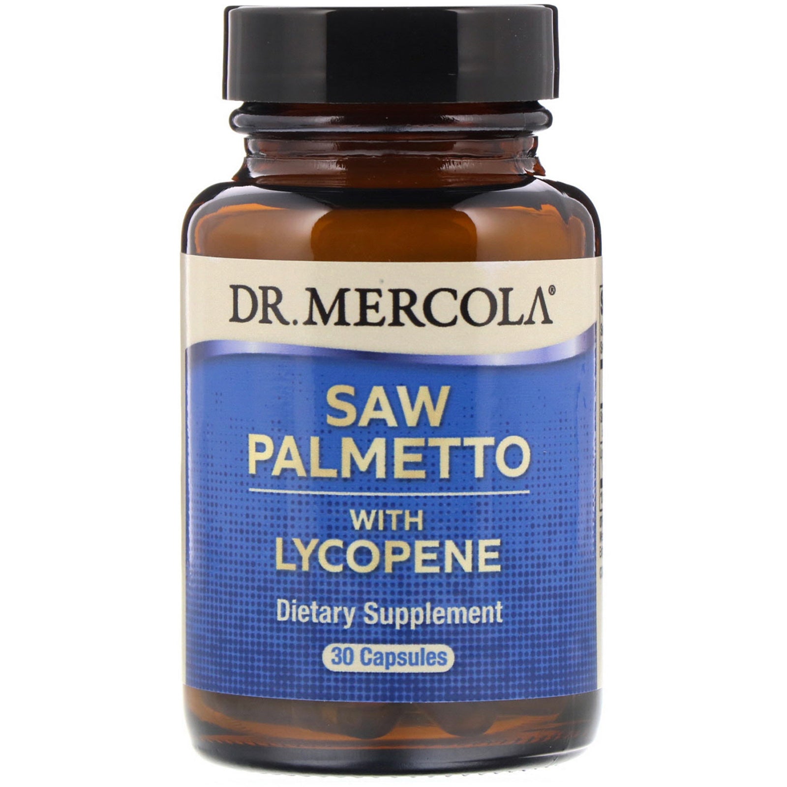 Dr. Mercola, Saw Palmetto with Lycopene, 30 Capsules