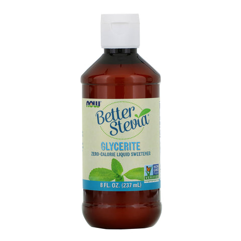 Now Foods, Better Stevia,  Zero-Calorie Liquid Sweetener, Glycerite, 8 fl oz (237 ml)