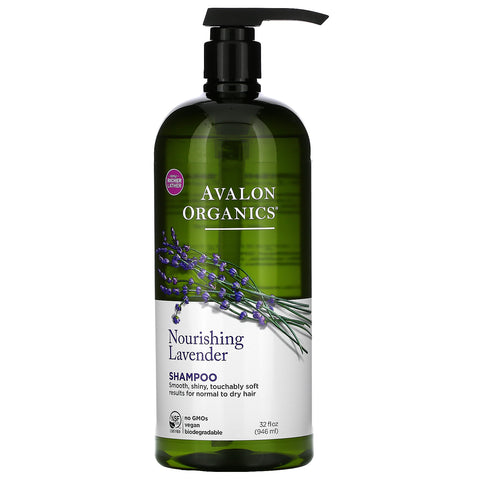 Avalon Organics, Shampoo, Nourishing Lavender, 32 fl oz (946 ml)