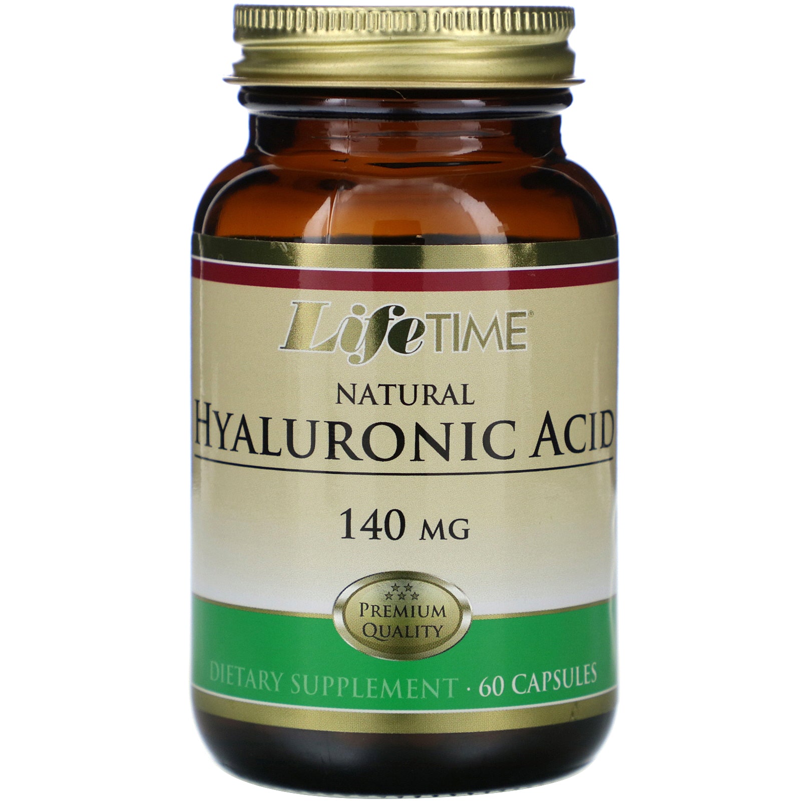 LifeTime Vitamins, Natural Hyaluronic Acid, 140 mg, 60 Capsules