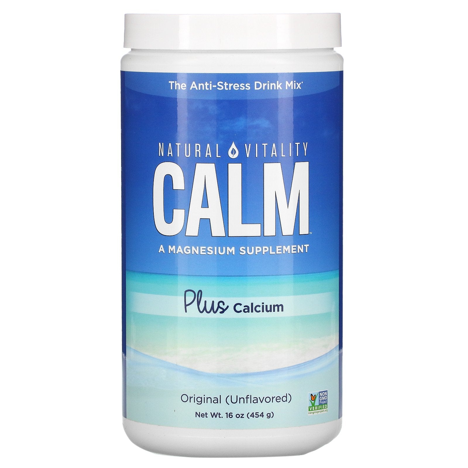 Natural Vitality, CALM Plus Calcium, The Anti-Stress Drink Mix, Original (Unflavored), 16 oz (454 g)
