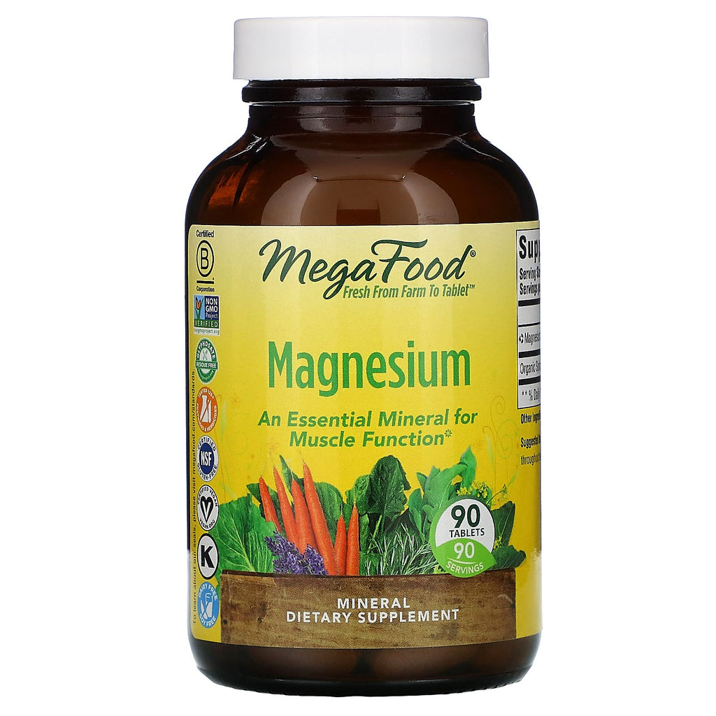 MegaFood, Magnesium, 90 Tablets