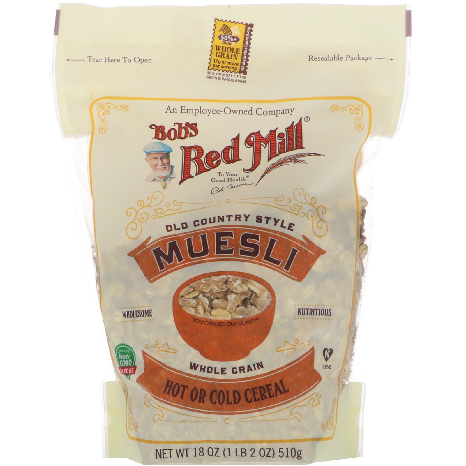 Bob's Red Mill, Muesli, Old County Style, Whole Grain, 18 oz (510 g)
