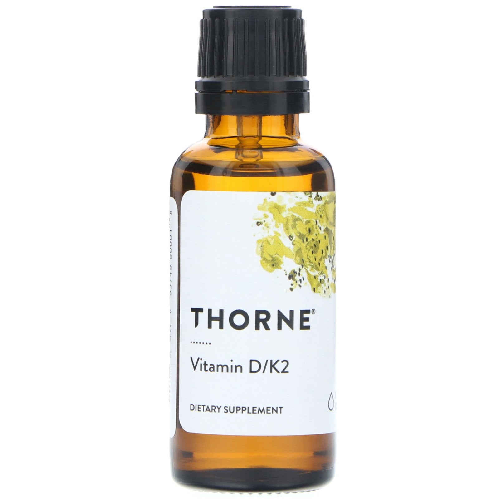 Thorne Research, Vitamin D/K2, 25 mcg (1,000 IU), 1 fl oz (30 ml)