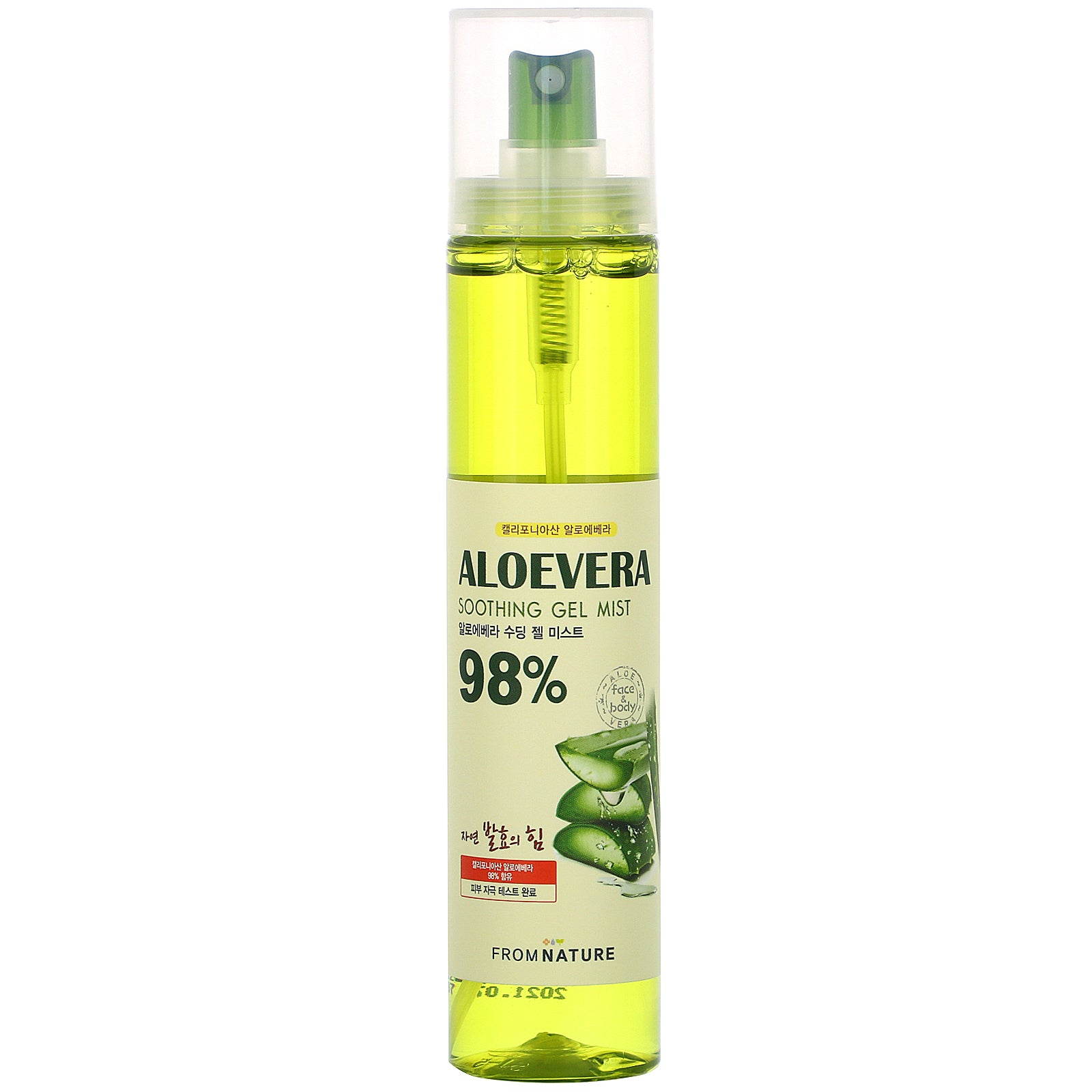 FromNature, Aloe Vera, 98% Soothing Gel Mist, 120 ml