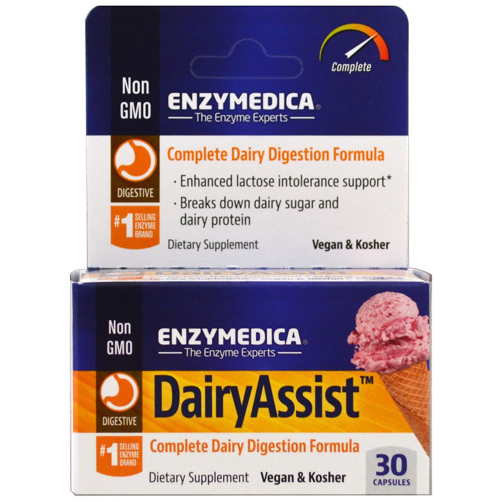 Enzymedica, DairyAssist, 30 Capsules