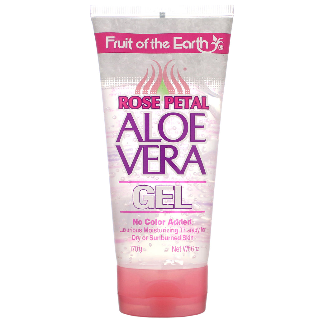 Fruit of the Earth, Rose Petal, Aloe Vera Gel, 6 oz (170 g)