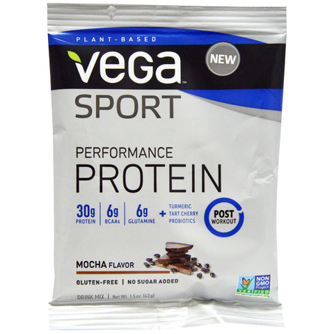 Vega, Sport Performance Protein, Mocha , 1.5 oz (43 g)