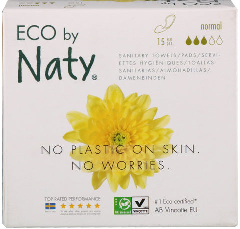 Naty, Thin Pads, Normal, 15 Eco Pieces