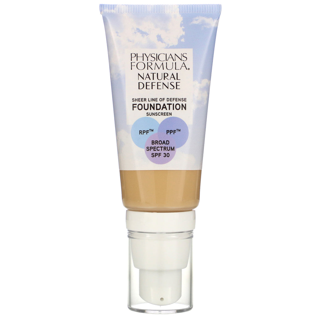 Physicians Formula, Natural Defense Foundation, SPF 30, Medium, 1 fl oz (30 ml)