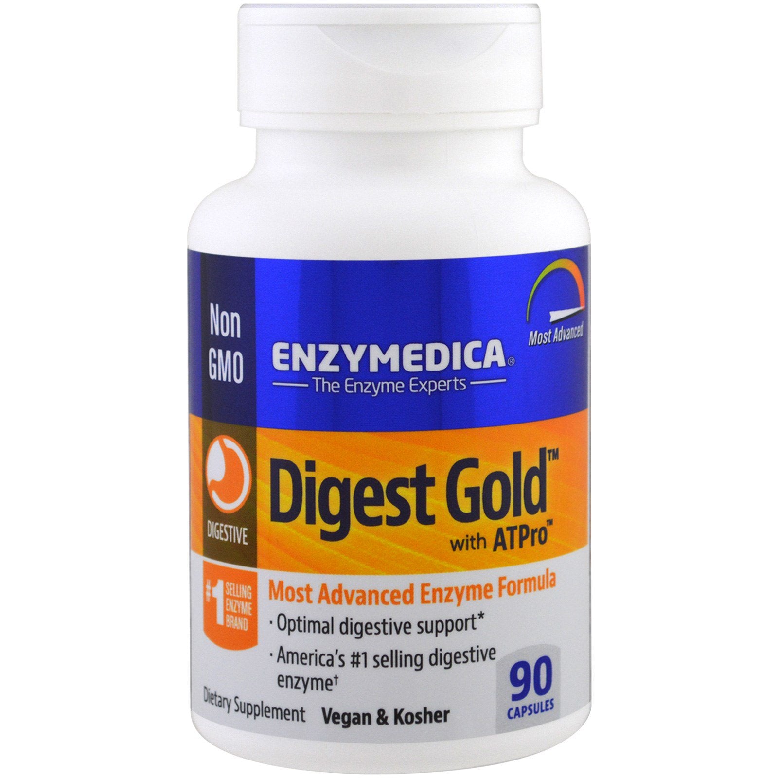 Enzymedica, Digest Gold with ATPro, 90 Capsules