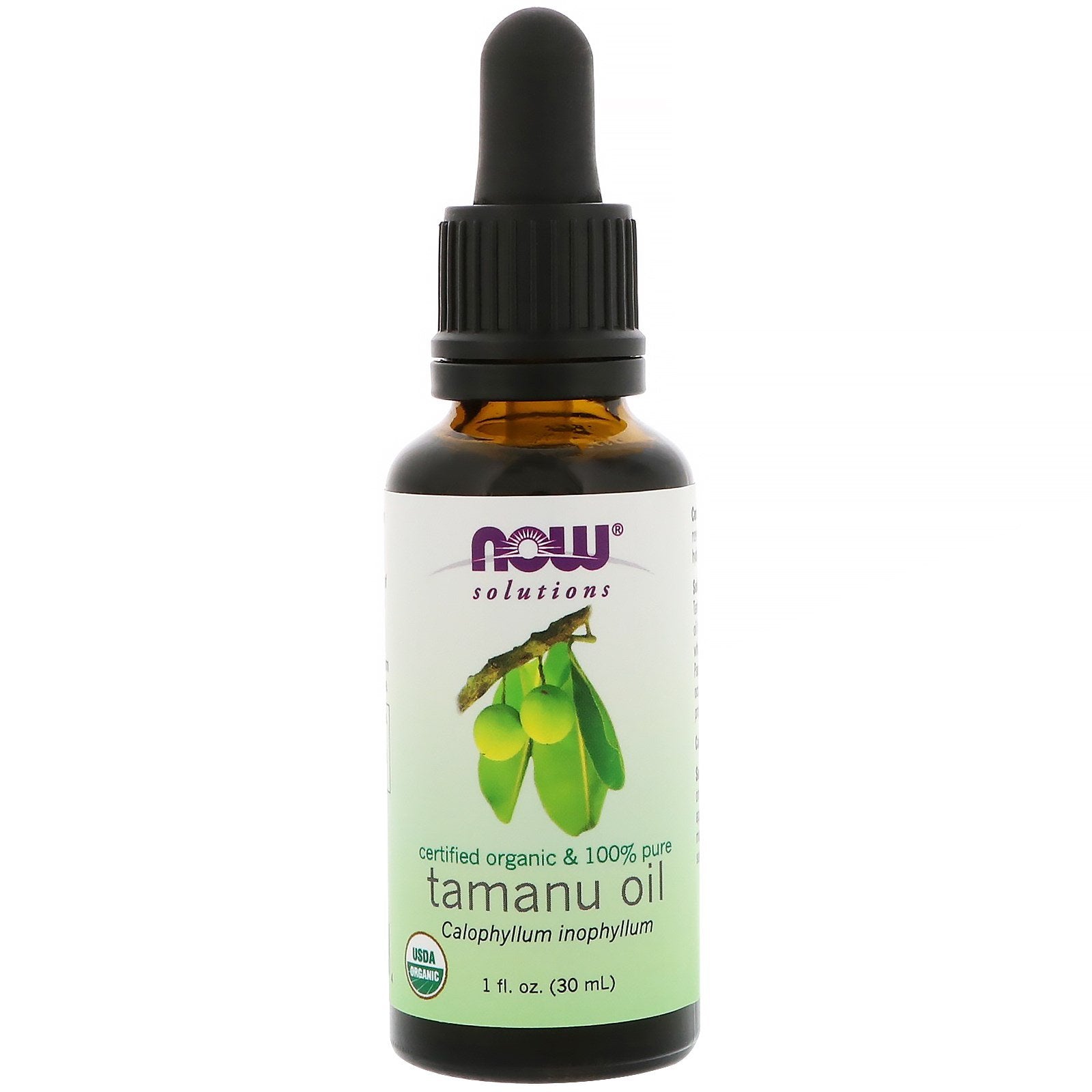 Now Foods, Certified Organic & 100% Pure, Tamanu Oil, 1 fl oz (30 ml)