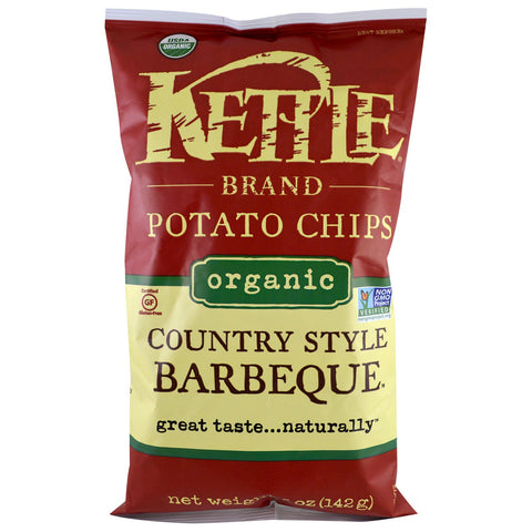 Kettle Foods, Organic Potato Chips, Country Style Barbeque, 5 oz (142 g)