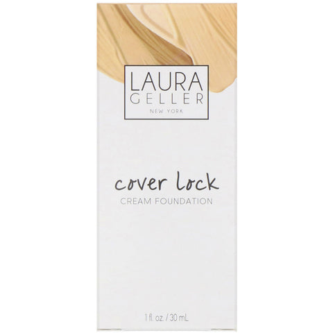 Laura Geller, Cover Lock, Cream Foundation, Fair, 1 fl oz (30 ml)