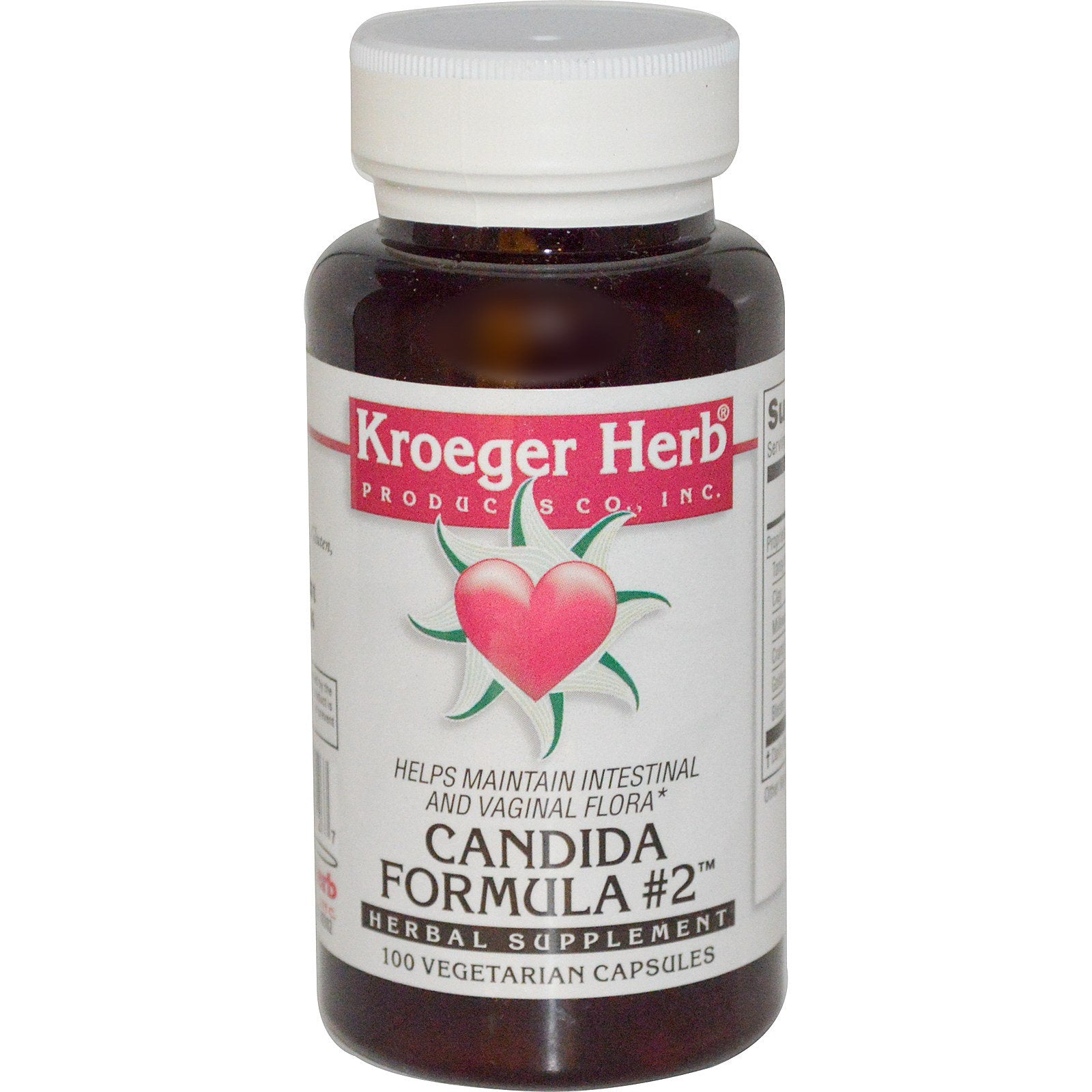 Kroeger Herb Co, Candida Formula #2, 100 Vegetarian Capsules