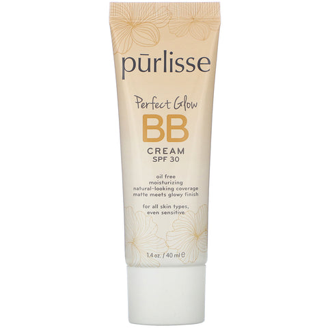 Purlisse, Perfect Glow, BB Cream, SPF 30, Light,  1.4 fl oz (40 ml)