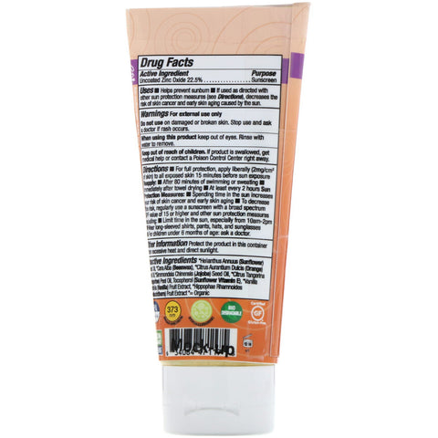 Badger Company, Clear Sport, Kids, Natural Mineral Sunscreen Cream, SPF 40, Tangerine & Vanilla, 2.9 fl oz (87 ml)