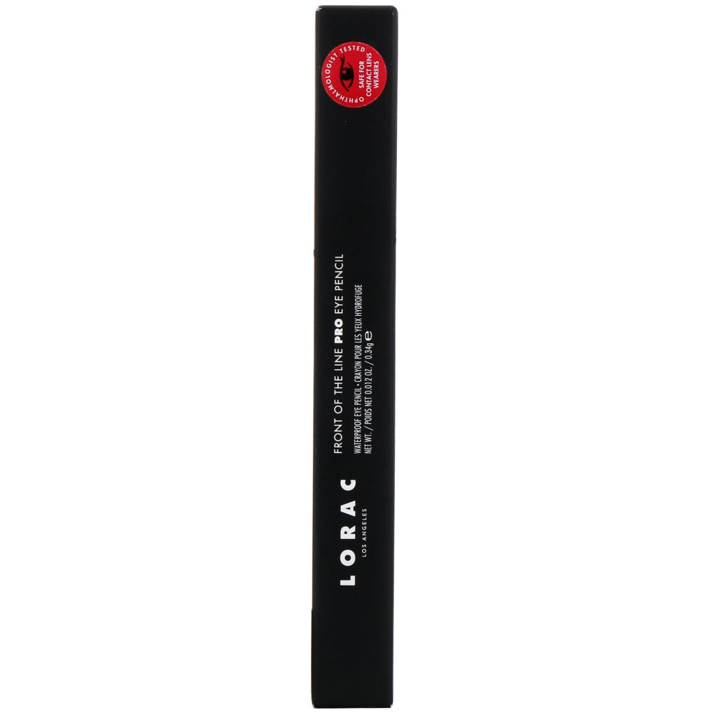 Lorac, Front of the Line, Pro Eye Pencil, Dark Brown, 0.012 oz (0.34 g)