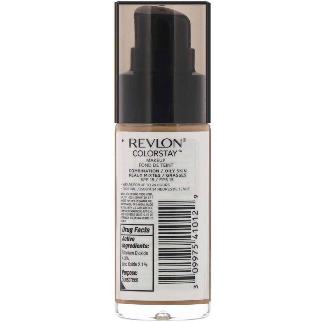 Revlon, Colorstay, Makeup, Combination/Oily, 340 Early Tan, 1 fl oz (30 ml)