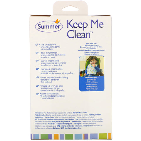 Summer Infant, Keep Me Clean Disposable Seat Protectors, 18+ Months, 20 Pack