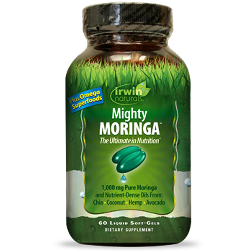 Irwin Naturals, Mighty Moringa, 60 Liquid Soft-Gels