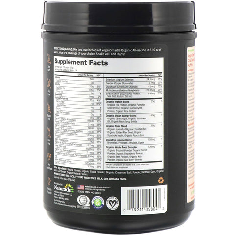 VeganSmart,  All-In-One Nutritional Shake, Chai Spices, 18.27 oz (518 g)
