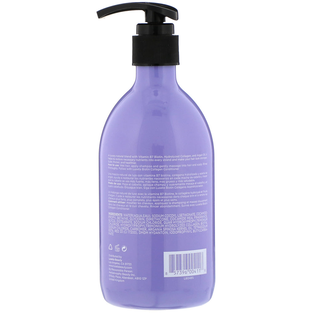 Luseta Beauty, Biotin & Collagen, Shampoo, 16.9 fl oz (500 ml)