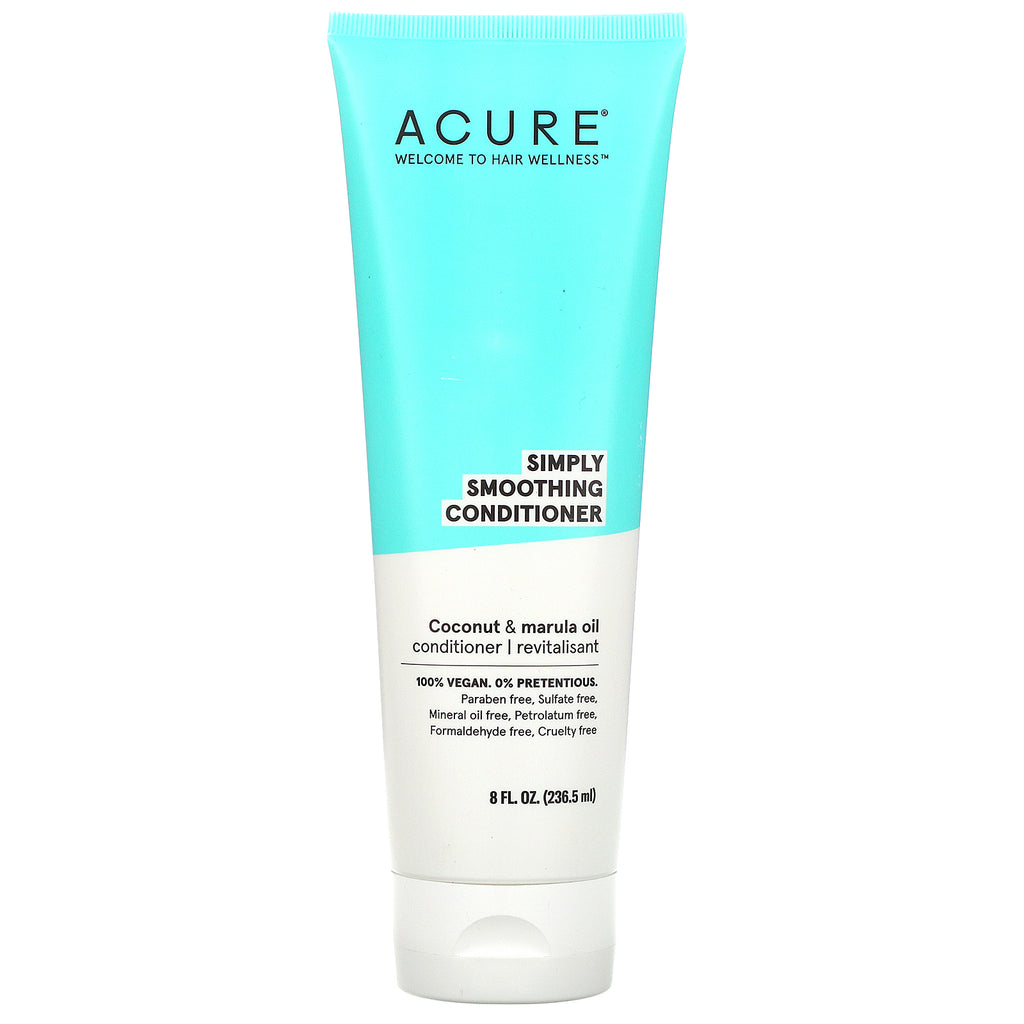 Acure, Simply Smoothing Conditioner, Coconut & Marula Oil,  8 fl oz (236.5 ml)