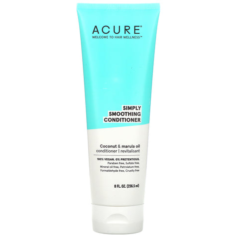 Acure, Simply Smoothing Conditioner, Coconut & Marula Oil,  8 fl oz (236.5 ml)