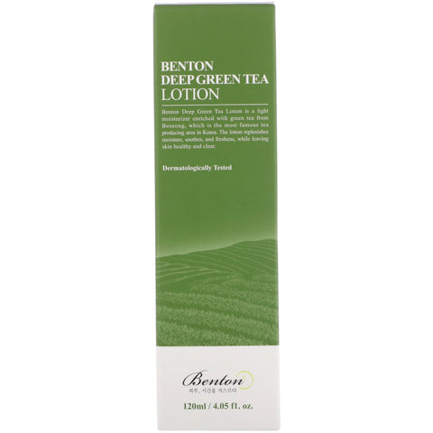 Benton, Deep Green Tea Lotion, 4.05 fl oz (120 ml)