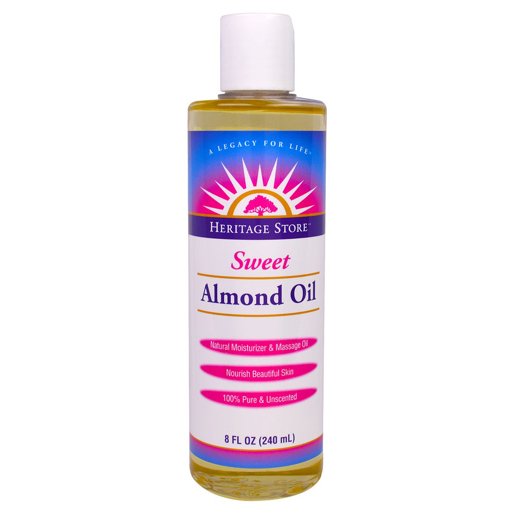 Heritage Store, Sweet Almond Oil, 8 fl oz (240 ml)