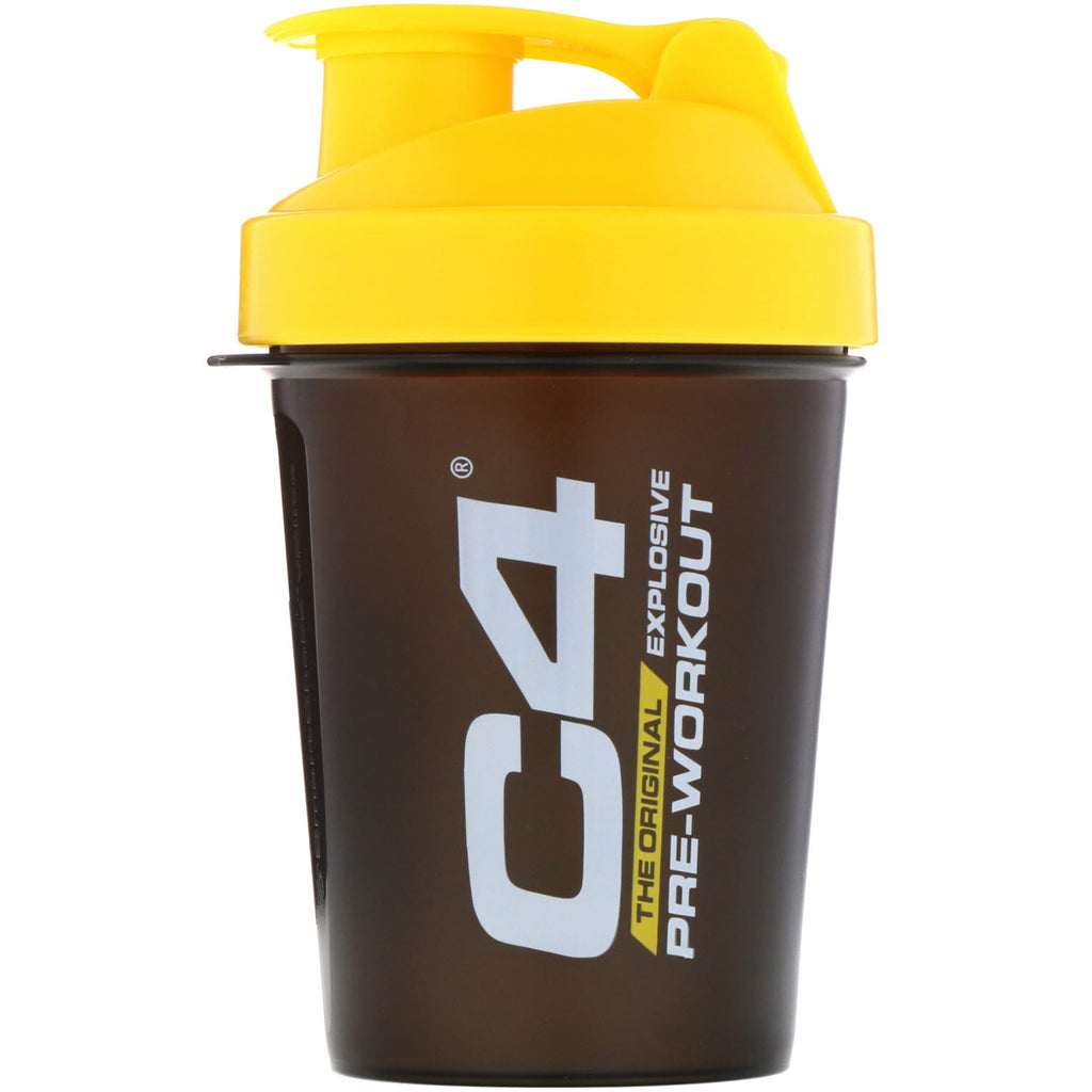Cellucor, C4, SmartShake Shaker Cup, Black/Yellow, 20 oz (600 ml)
