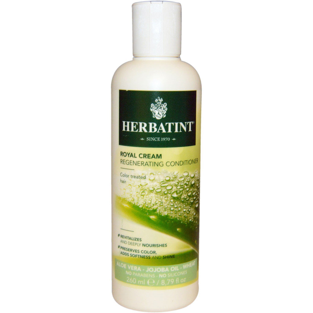 Herbatint, Royal Cream Conditioner, Aloe Vera, Jojoba Oil, Wheat, 8.79 fl oz (260 ml)